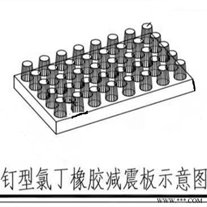 朔涵 桥梁橡胶减震板 桥梁减震板 桥梁减震条 桥梁减震块 桥梁钉型氯丁橡胶减震板图2