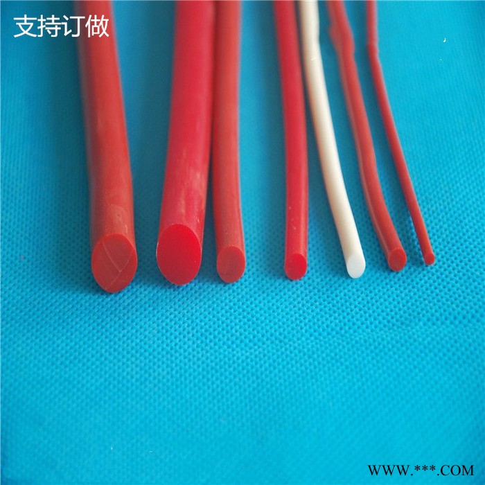 厂家供应彩色硅胶耐高温环保管圆条硅胶矩形硅胶条图5