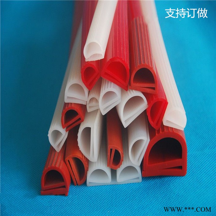 厂家供应彩色硅胶耐高温环保管圆条硅胶矩形硅胶条图7