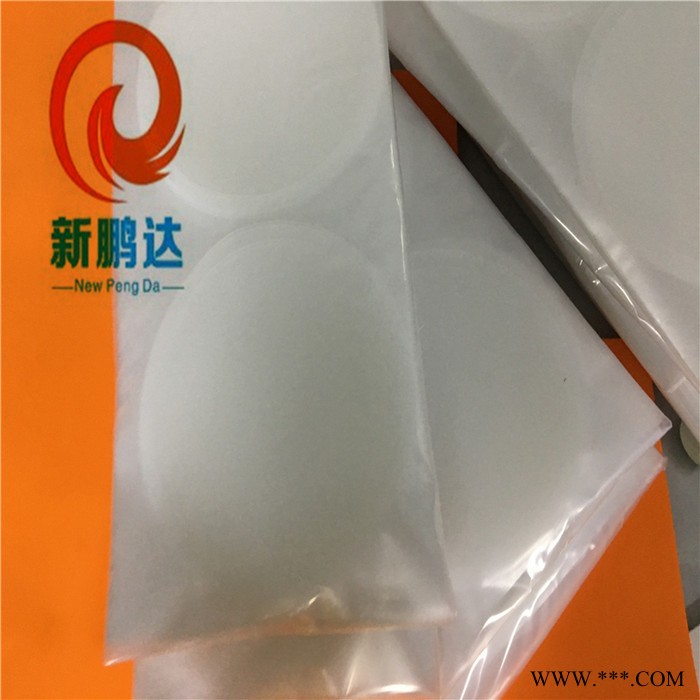 新鹏达定制模切磨砂硅胶片 透明圆形硅胶脚垫 环保防滑自粘灰色硅胶垫片图3