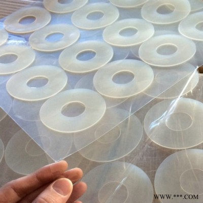 天向生产供应 白色硅胶密封垫 圆形硅胶垫片 可定做