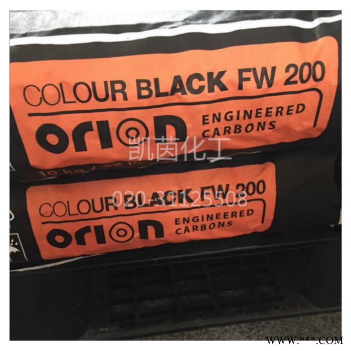 原装 欧励隆碳黑FW200 酸性赢创德固赛炭黑COLOUR BLACK 色素碳黑图2