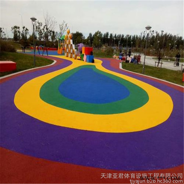 亚君体育   彩色epdm橡胶颗粒跑道 epdm橡胶颗粒跑道图3