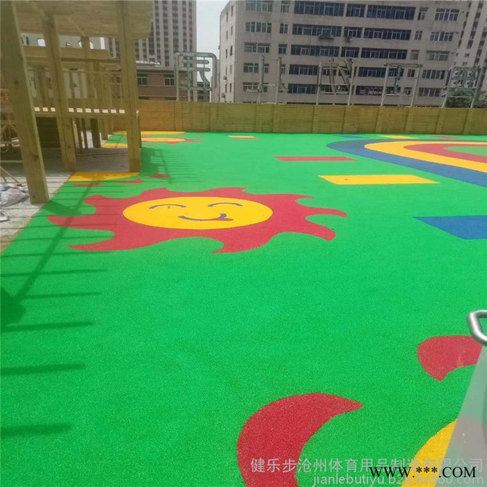 健乐步 厂家直供塑胶跑道 塑胶场地施工 橡胶颗粒 DPFM 塑胶跑道价格 欢迎来电图5