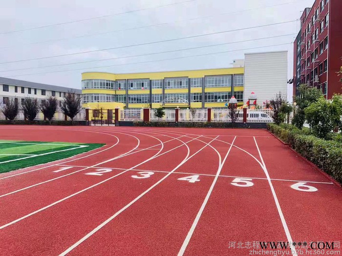 志程654 学校 塑胶跑道 学校 塑胶跑道  小区EPDM  篮球场硅PU  球场草坪  体育馆橡胶颗粒图6