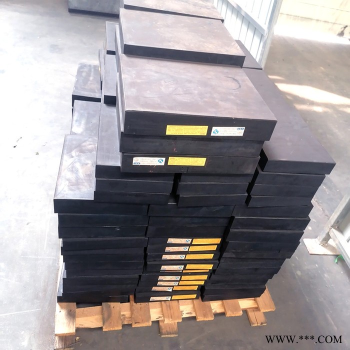 平湖市定制黑色工业缓冲橡胶垫块 桥梁打孔减震橡胶垫块安装方案图5