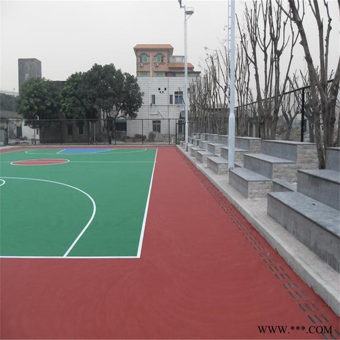 厚冠彩色橡胶颗粒跑道 贵州沿河学校操场塑胶跑道图2
