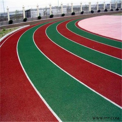 厚冠彩色橡胶颗粒跑道 贵州沿河学校操场塑胶跑道