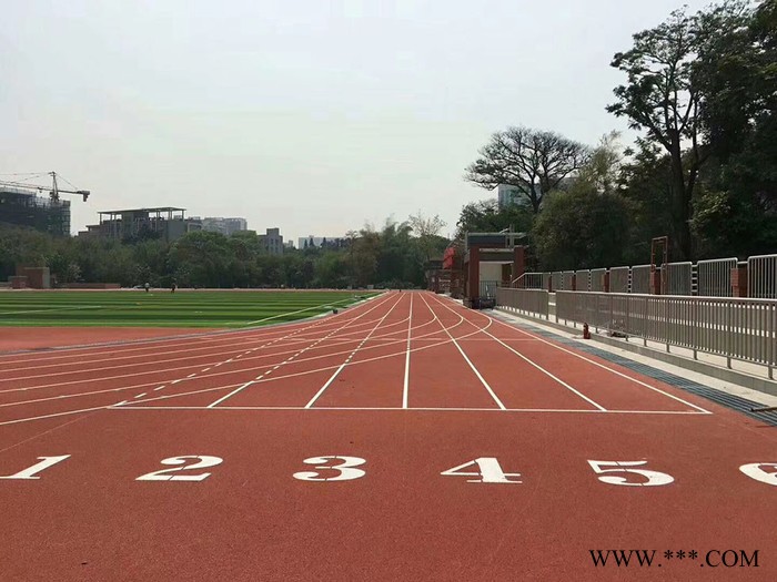 厚冠硅pu篮球场材料3mm厂家报价 彩色橡胶颗粒跑道 预制型塑胶跑道图2
