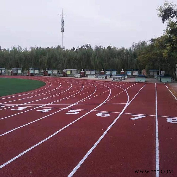 广欧-学校彩色epdm铺设透气型橡胶颗粒材料厂家直营 学校塑胶跑道施工图7