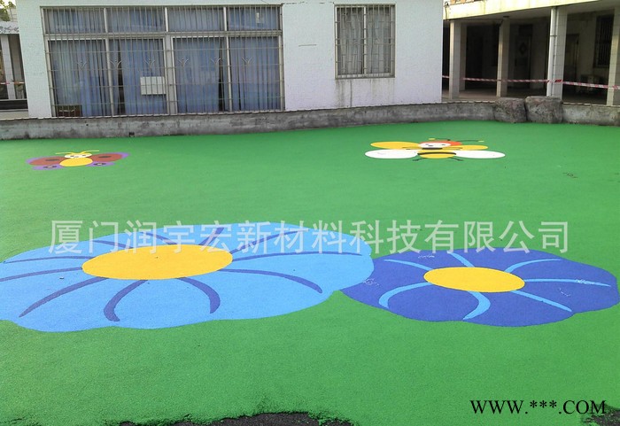 彩色EPDM场地幼儿园场地地垫 EPDM彩色橡胶颗粒地板图2