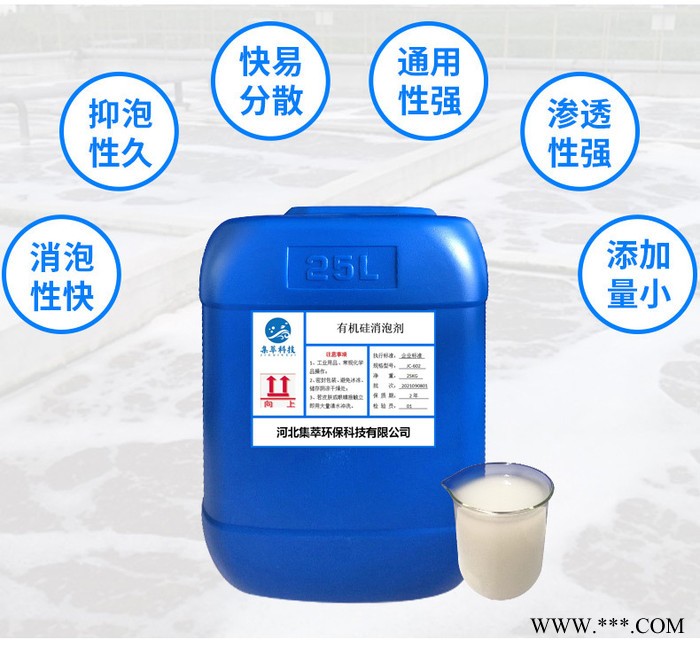 有机硅消泡剂 耐碱有机乳白液体硅消泡剂 水处理消泡剂厂家图3