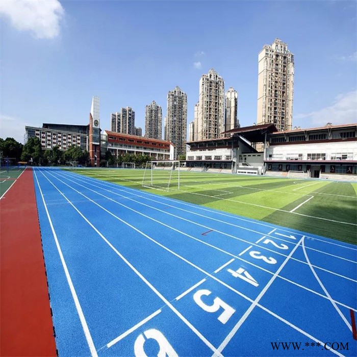 厚冠批发8mm彩色橡胶颗粒跑道 EPDM塑胶跑道材料 甘肃礼县田径塑胶跑道图2