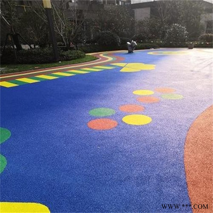 厚冠彩色橡胶颗粒跑道厂家定制 小区EPDM运动场地 河北曲阳室外透气型跑道图2