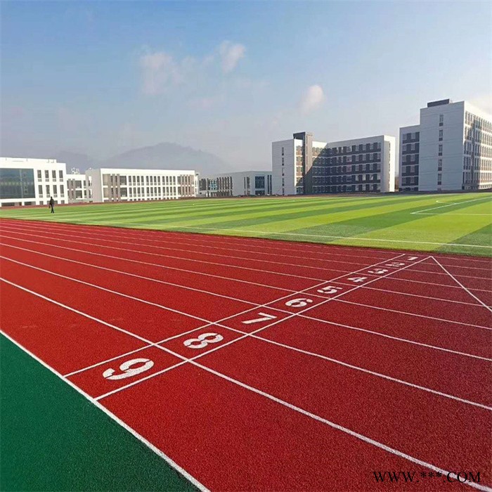 厚冠彩色橡胶颗粒跑道厂家定制 小区EPDM运动场地 河北曲阳室外透气型跑道图5