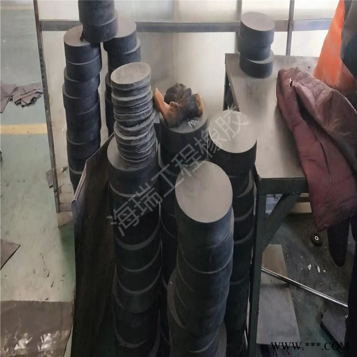 海瑞供应黑色橡胶垫块 防震垫块 减震垫块 橡胶垫块生产厂家图2