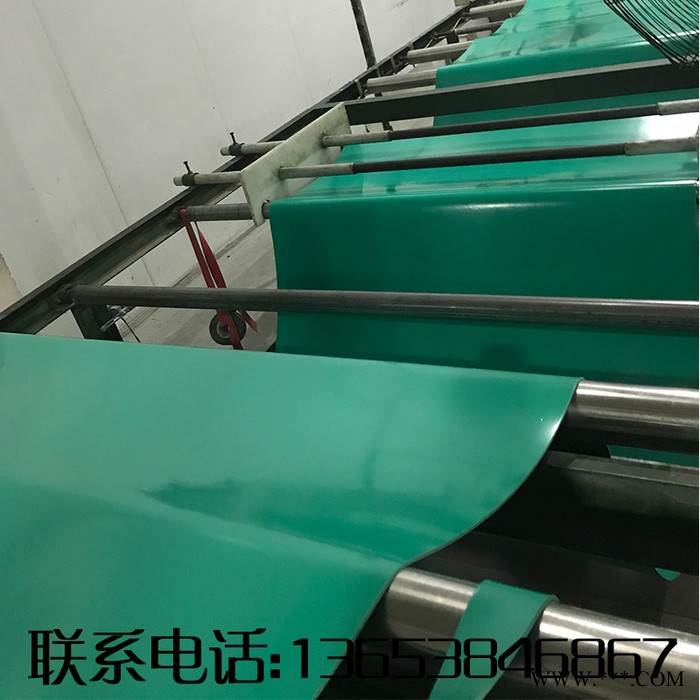龙鑫PVC软板 防火PVC绿色软板耐酸碱阻燃工作台 地板胶垫车间化验室减震橡胶垫