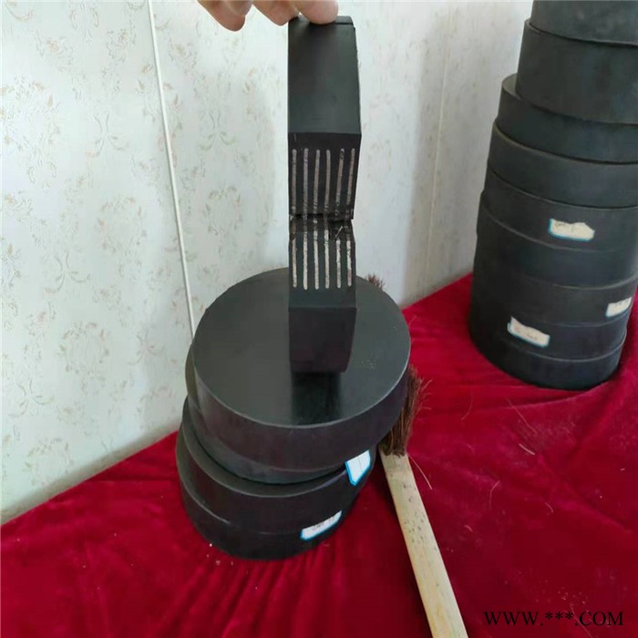 海瑞厂家 高速桥梁减震盆式橡胶支座 圆形矩形缓震橡胶垫块图3