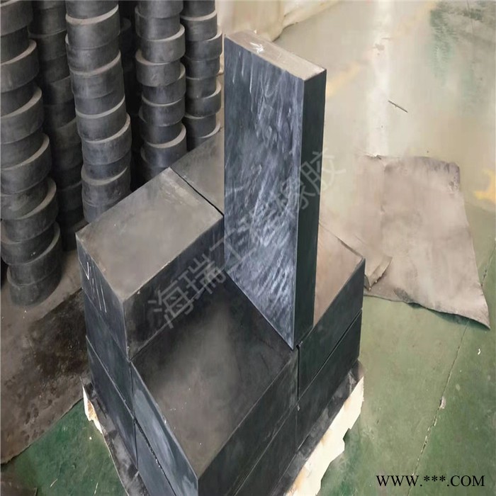 海瑞厂家 高速桥梁减震盆式橡胶支座 圆形矩形缓震橡胶垫块图4