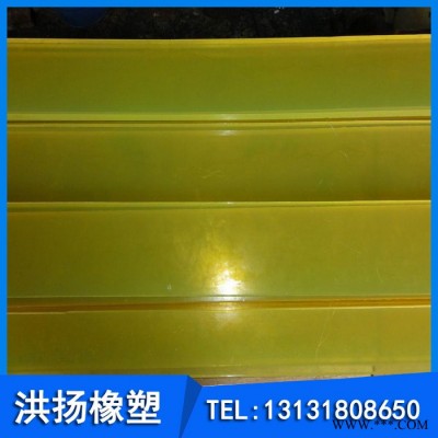 黄色耐磨聚氨酯缓冲板 高耐磨优力胶垫板 黄色pu衬板 可定做