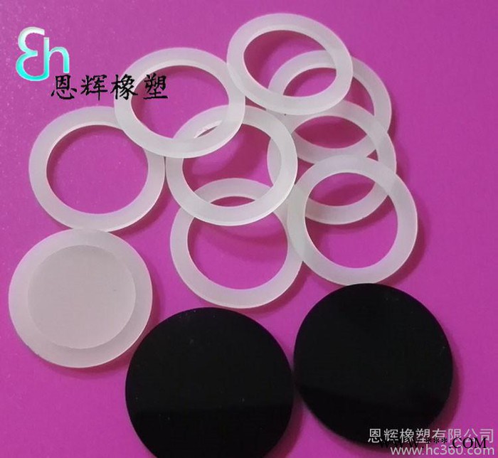 圆形硅胶垫片 硅胶垫片 透明硅胶垫  透明硅胶圈图2