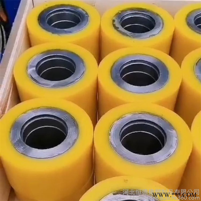 浇注耐磨聚氨酯轴承套 pu聚氨酯托辊 pu胶套 聚氨酯衬套 聚氨酯包铁轮图2