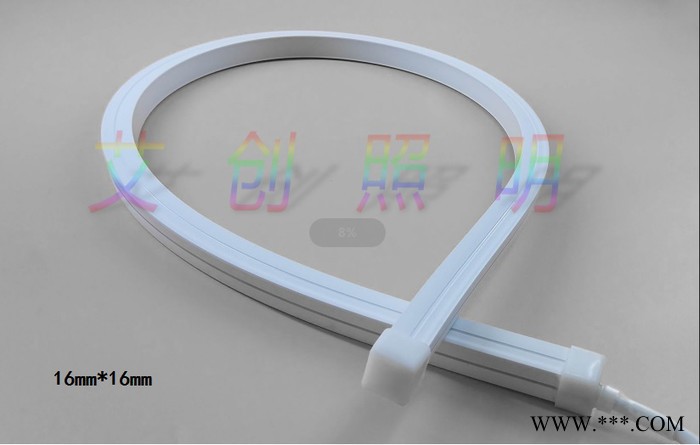 led硅胶套管 1616乳白色硅胶套管 LED硅胶挤出灯带套管 导光条LED软灯条霓虹硅胶套管图3