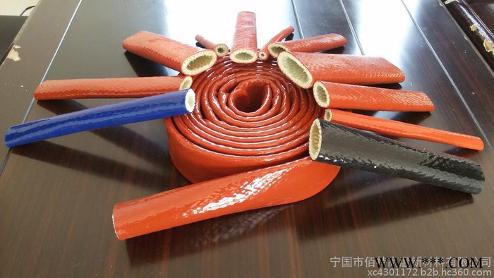 佰特牌耐高温防火绝缘套管耐热护套玻璃纤维套管，硅橡胶套管。钢厂专用电缆保护套图5