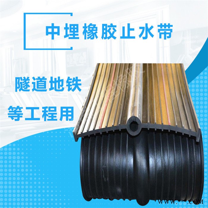 止水带橡胶止水带厂家 海瑞钢边式橡胶止水带 中埋钢边橡胶止水带图2