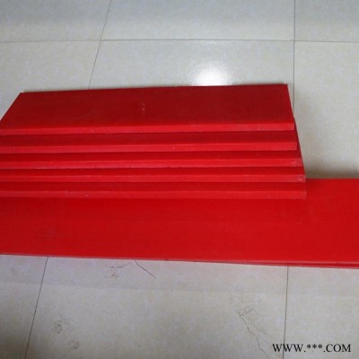 天向厂家生产聚氨酯牛筋板 PU板耐磨防震优力胶板 红色淡黄色弹性胶板