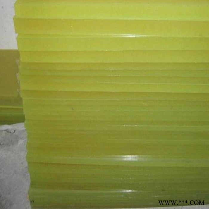 ｛鸿展｝专业聚氨酯板生产厂家 浅黄减震PU优力胶板材 耐磨聚氨酯板批发图2