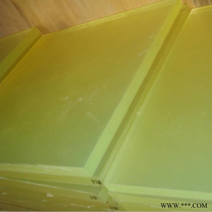 ｛鸿展｝专业聚氨酯板生产厂家 浅黄减震PU优力胶板材 耐磨聚氨酯板批发图3