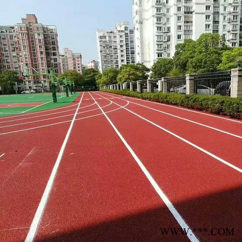 广欧塑胶跑道生产厂家颗粒胶水原材料直营施工新国标标准学校操场图4