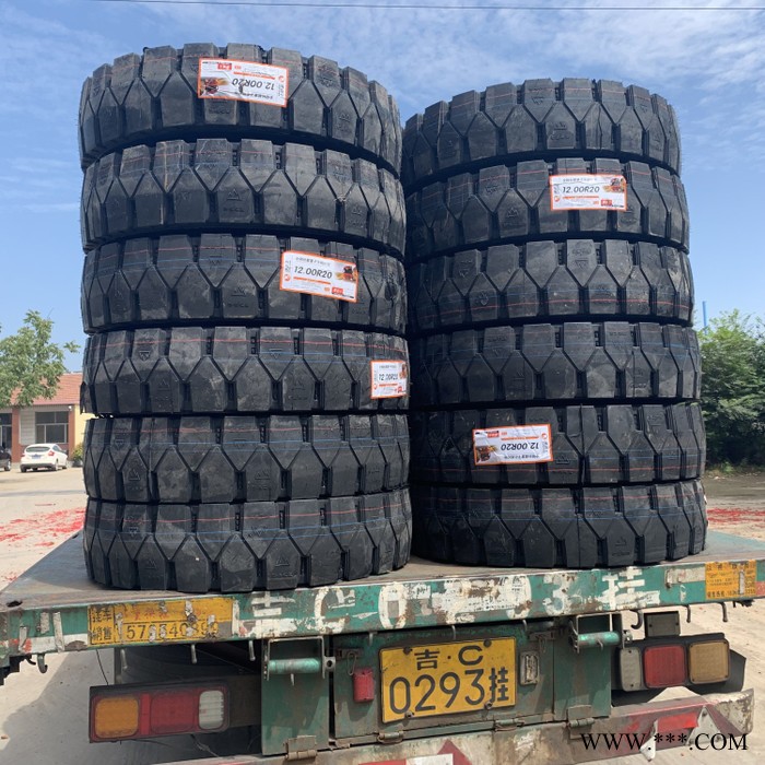 1200R20轮胎 足球块 矿山中花1200R20卡车轮胎图7