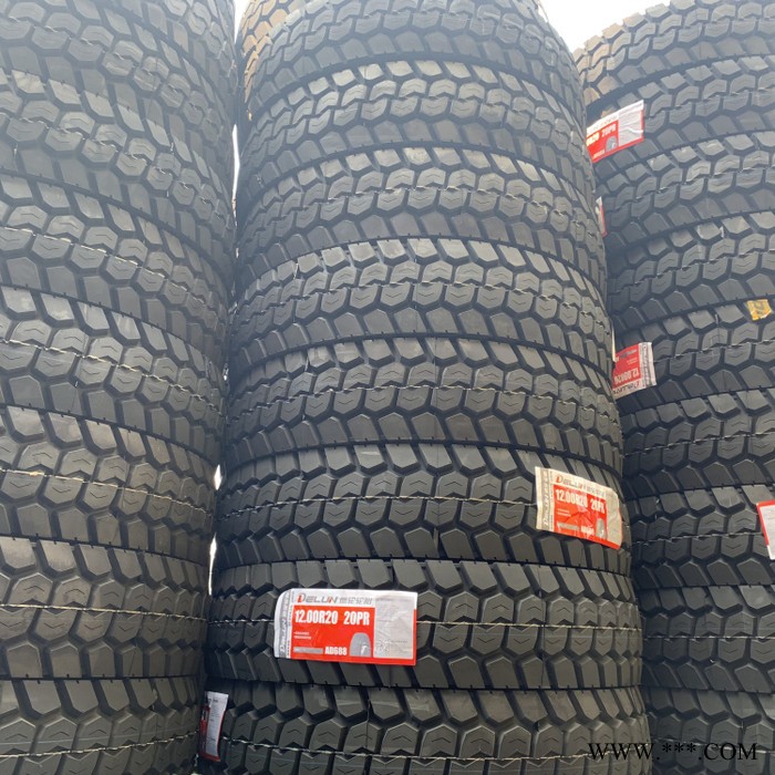 1200R20轮胎 足球块 矿山中花1200R20卡车轮胎图6