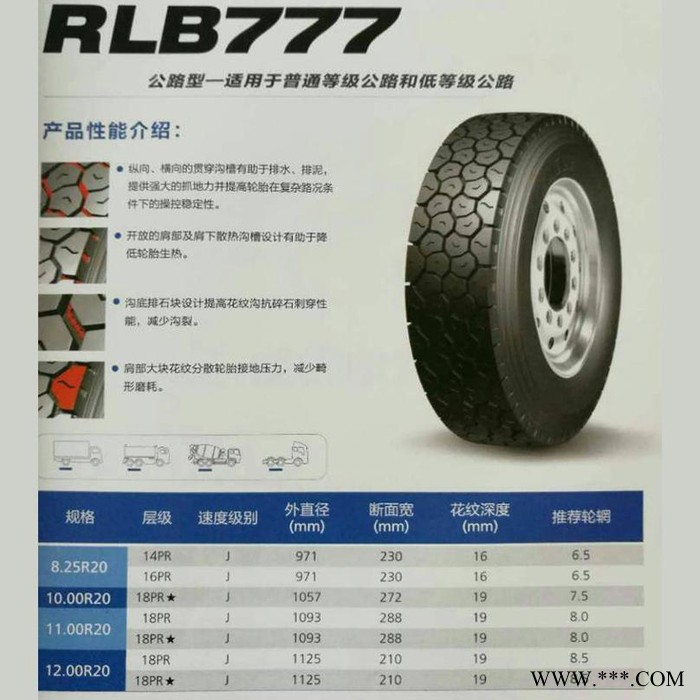 双钱轮胎1000R20-18PR*  RLB777    具体价格请来电咨询
