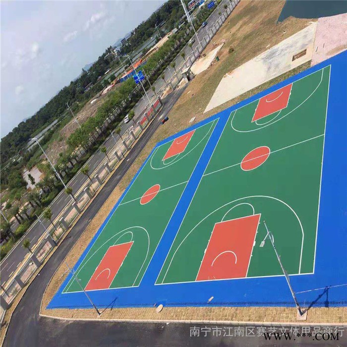 SY崇左硅PU球场丨悬浮地板批发的地方图4