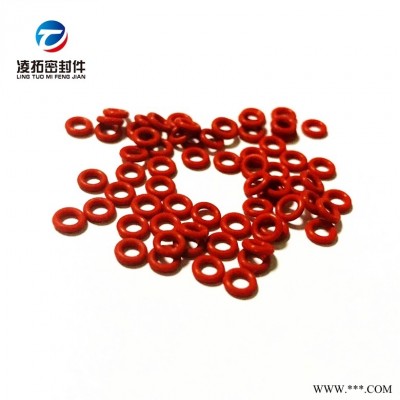 小尺寸红色硅胶O型圈1乘1耐高温防水食品级O型圈无毒SIL硅矽胶圈