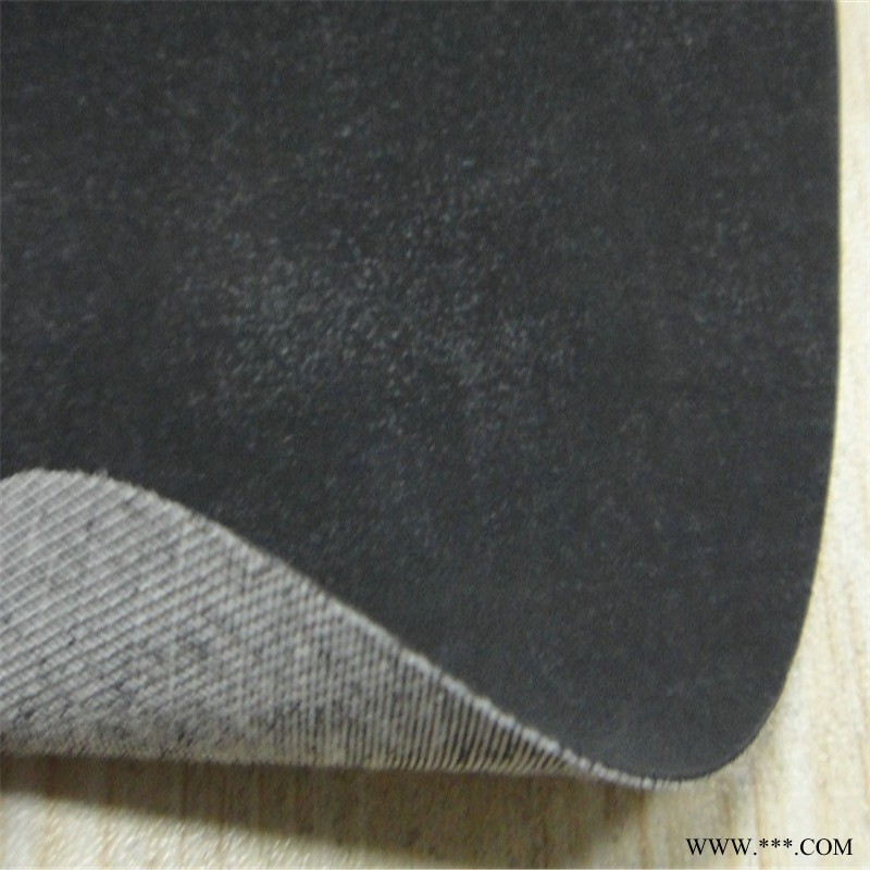 橡胶夹网布 KBD—R—063 涤棉布氯丁橡胶面料 0.50mm黑色橡胶围裙布
