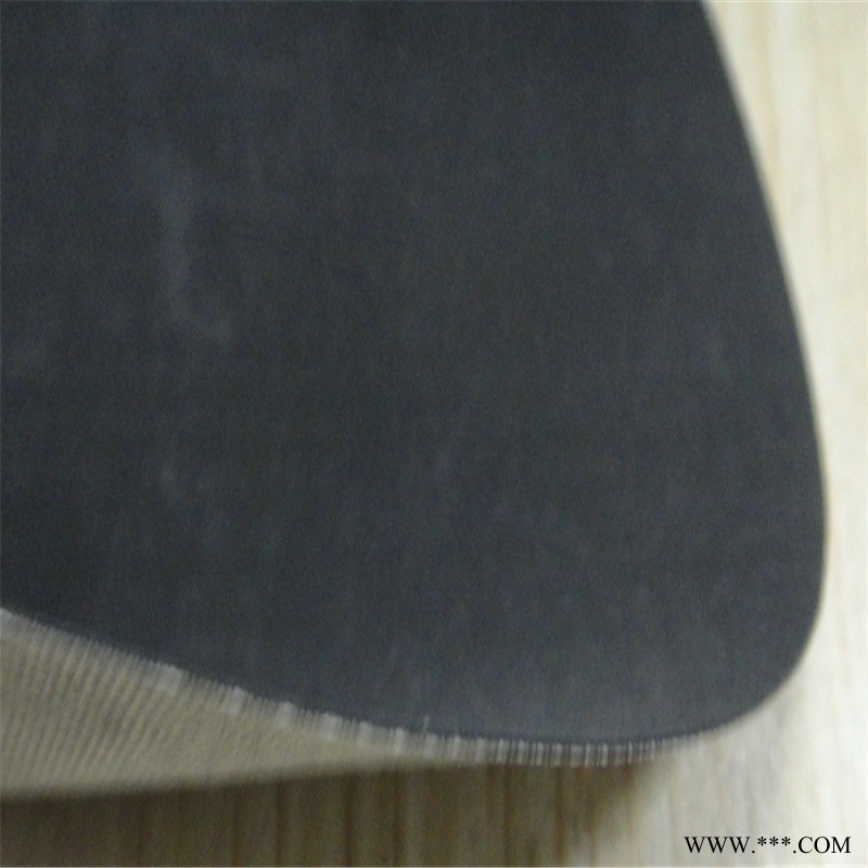 橡胶夹网布 KBD—R—062 涤棉布氯丁橡胶面料 0.50mm黑色橡胶围裙布