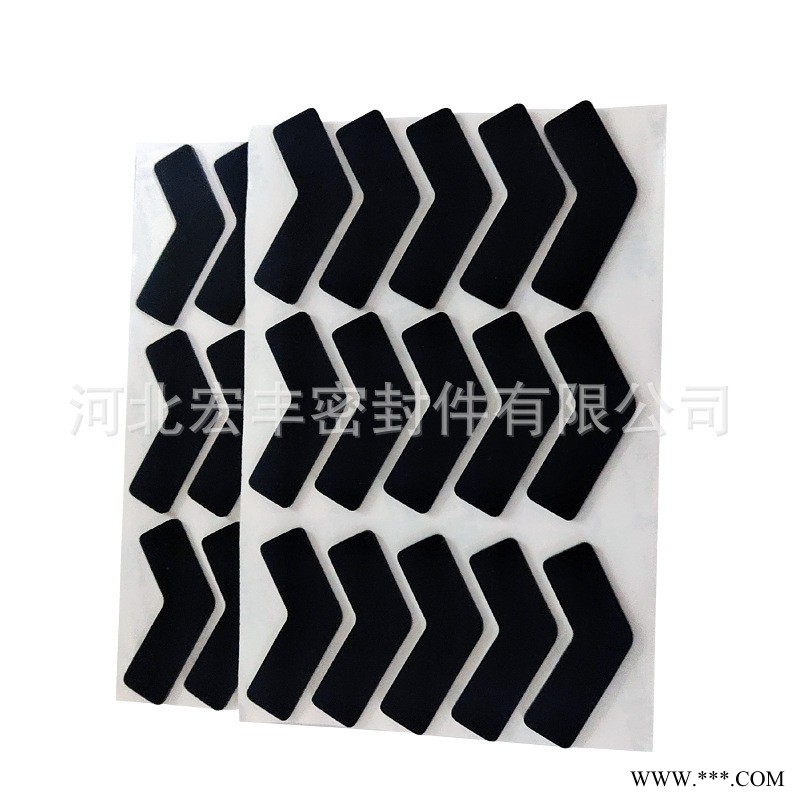 宏丰厂家发货定制黑色磨砂密封垫电机密封垫片硅胶胶垫自粘硅胶垫图2