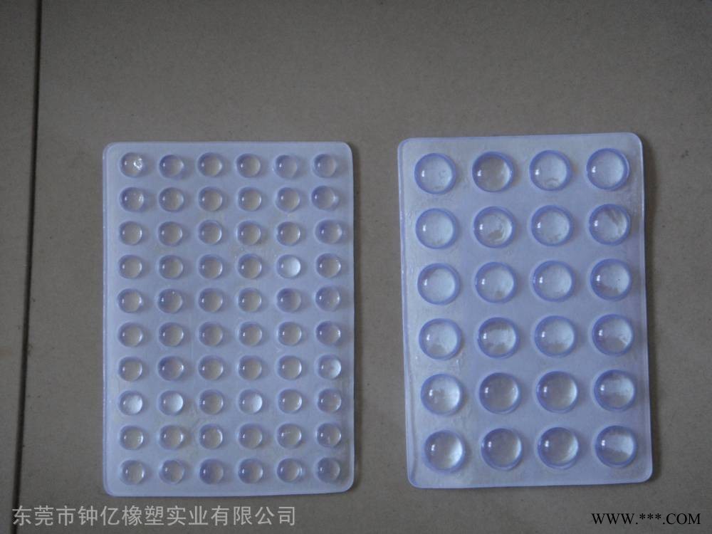 直销高透明玻璃胶垫-防滑黑色硅胶垫-防震防撞半球形胶垫-防划伤透明硅胶垫片图2