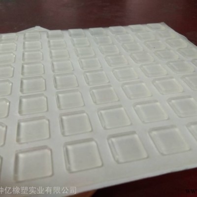厂家直销高透明防震玻璃胶垫-半球形防撞透明硅胶垫-圆柱形-梯形-方形黑色防滑硅胶垫