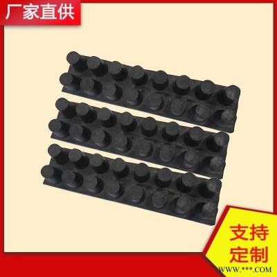 龙翔钉型橡胶减震板 氯丁橡胶减震板 耐磨氯丁减震橡胶板 定制