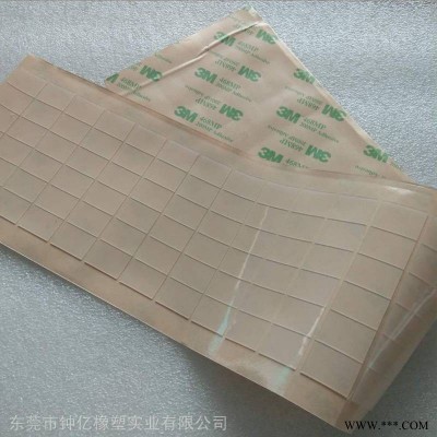 直销防滑防震透明硅胶垫 单面背胶硅胶垫片 耐高温硅胶垫 手机支架防滑垫片