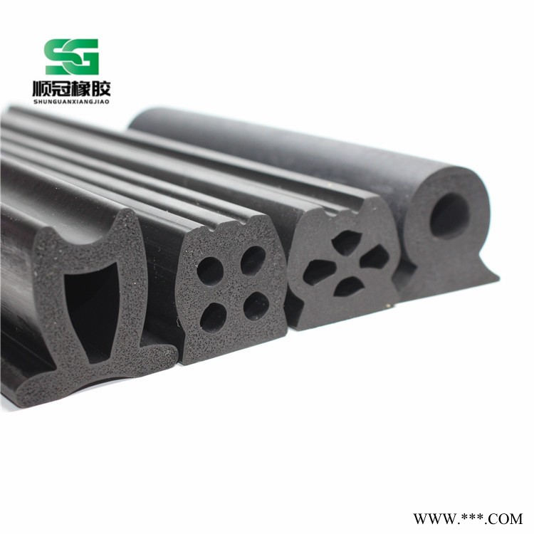 顺冠供应三元乙丙橡胶发泡条 垃圾车环卫设备防撞密封条 垃圾箱密封条图2