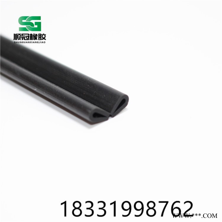 顺冠防水防撞epdm硅胶发泡软高温耐腐蚀三元乙丙橡胶包边条u型密封条图2