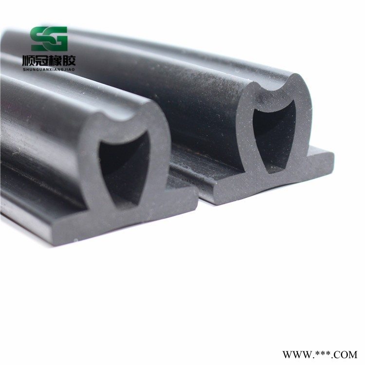 顺冠三元乙丙橡胶发泡条 垃圾车环卫设备防撞密封条 垃圾箱密封条图2