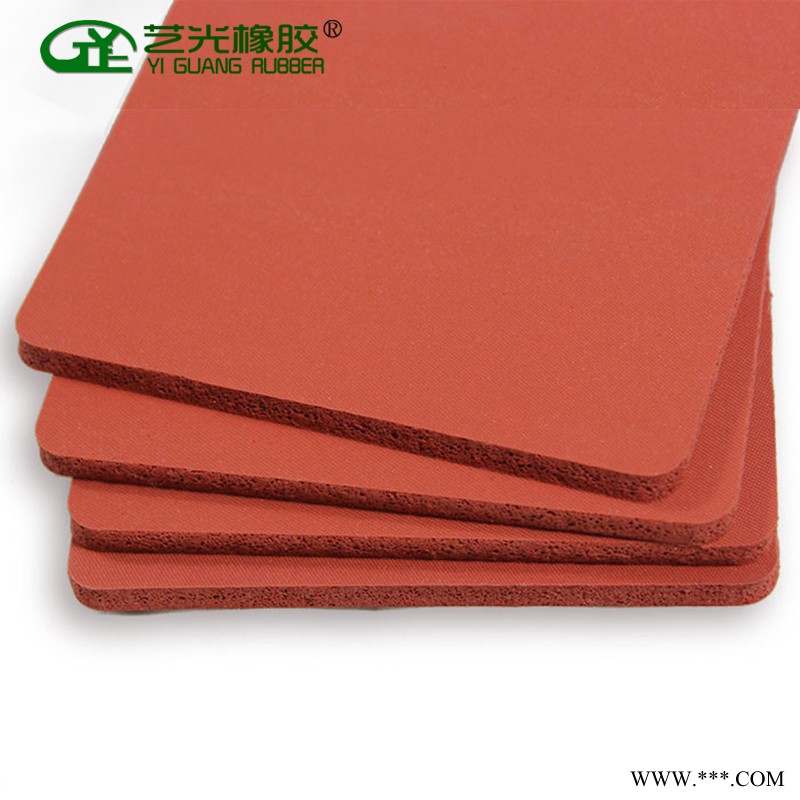 厂家直销现货定制贴合机硅胶发泡板卷材橡胶红色发泡垫片耐高低温图2