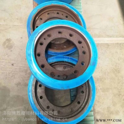 单轨吊轮包胶加工定制旧轮翻新耐磨不脱胶聚氨酯包胶轮